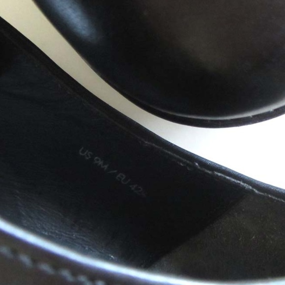 new VINCE Proctor black plain toe derby shoes 9 M - Picture 8 of 8